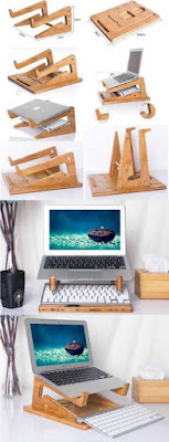 Ideas de apoya laptop en madera