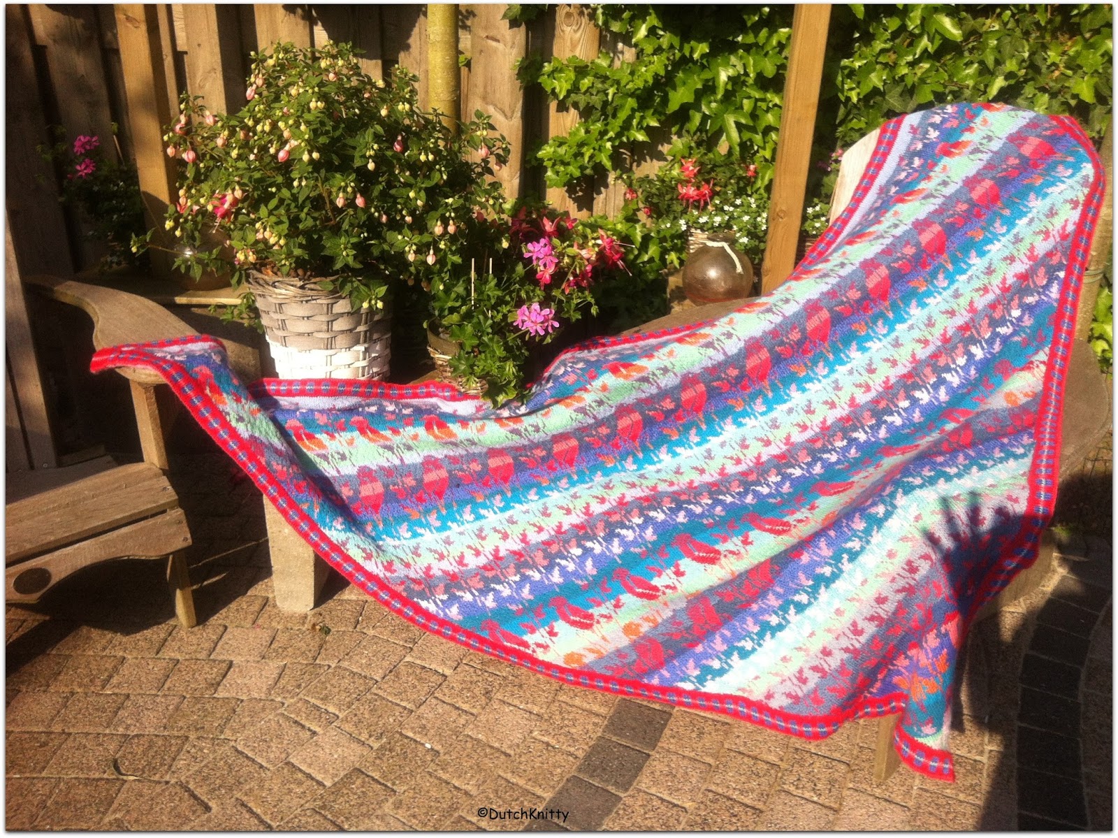 Verwonderend Fair isle shawl - mijn eerste omslagdoek Color my birds - van je NK-61