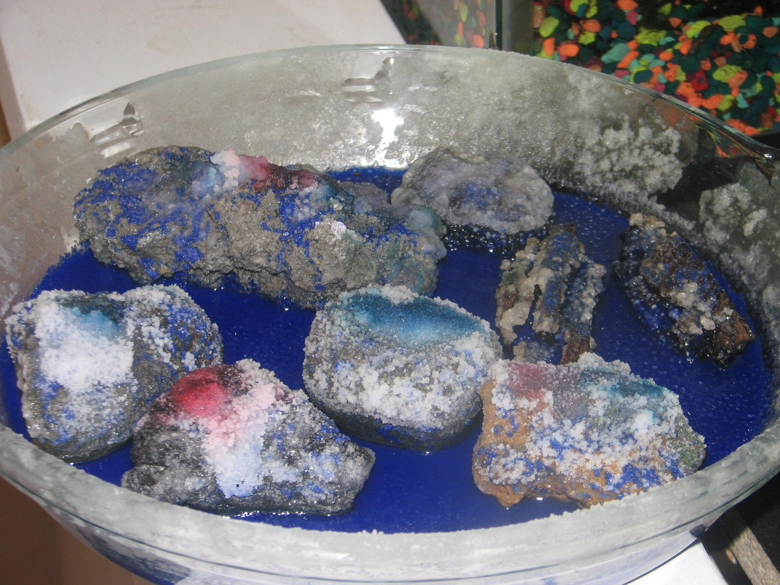 Growing Crystals With Coal And Bluing