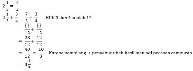 Soal Dan Pembahasan Matematika Kelas 7 Smp Materi Penjumlahan Dan Pengurangan Pecahan Materi Dan Soal Sd Smp