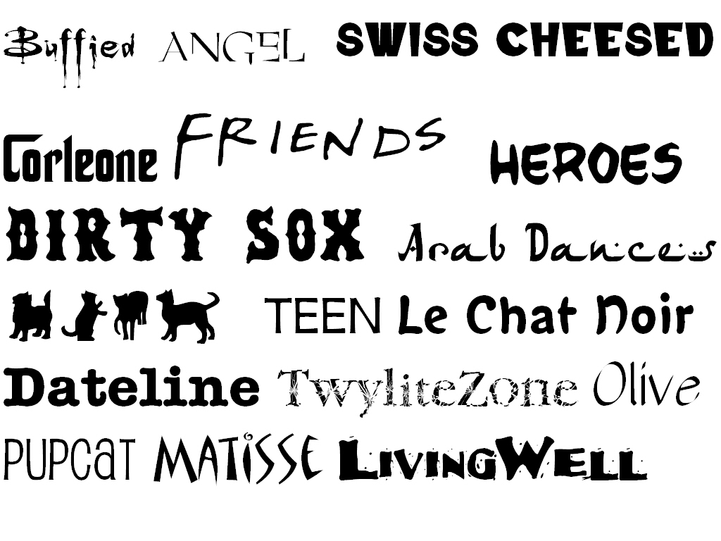 London Calling: All types of font