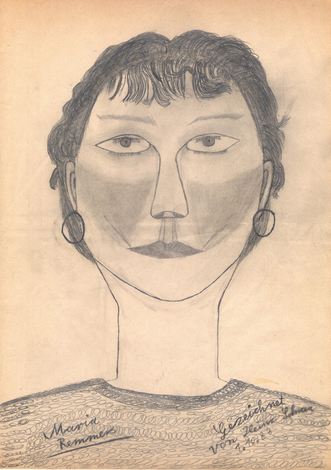 Bleistiftzeichnung - M. Remmers (1988-10-01)