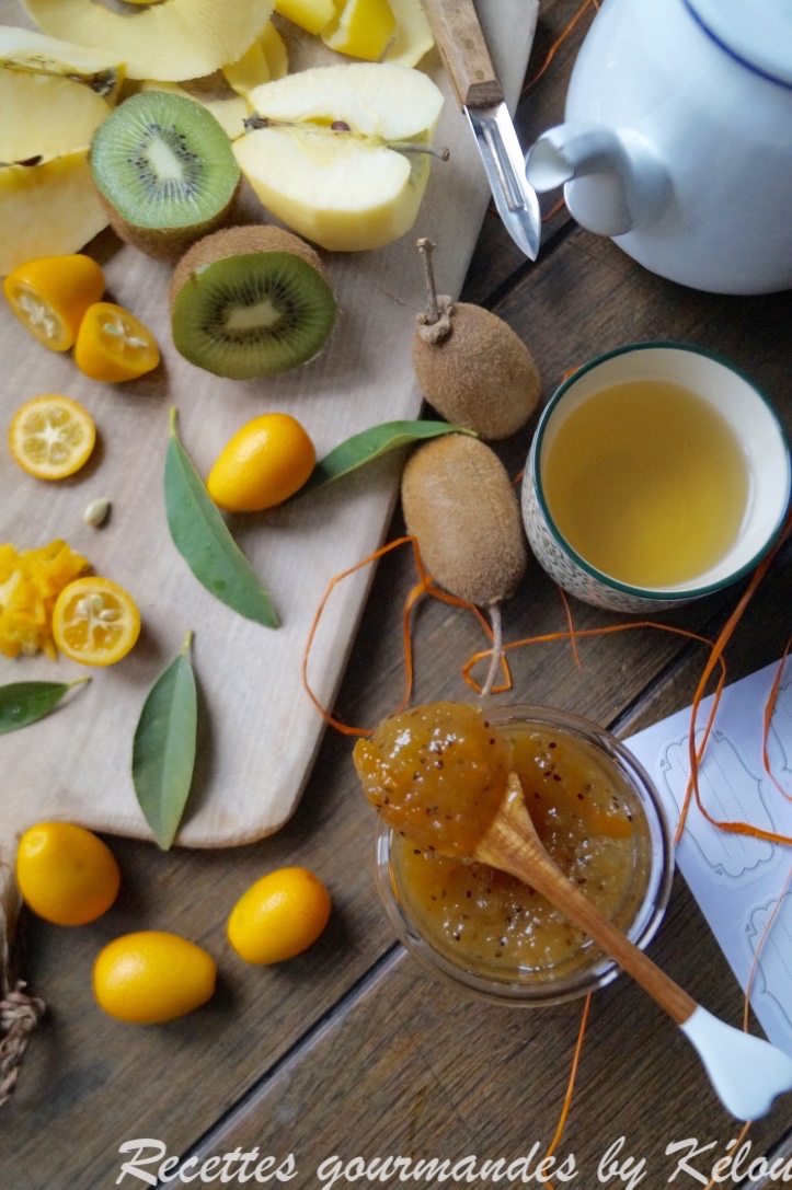 Confiture pommekiwikumquat