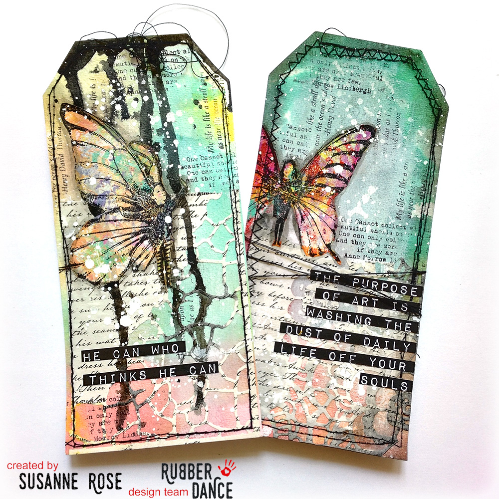 Mixed Media Tags by Susanne