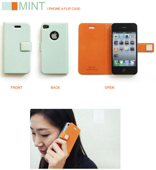 Infinity Korean Shopping) Iphone 4 Flip Case Made in Korea