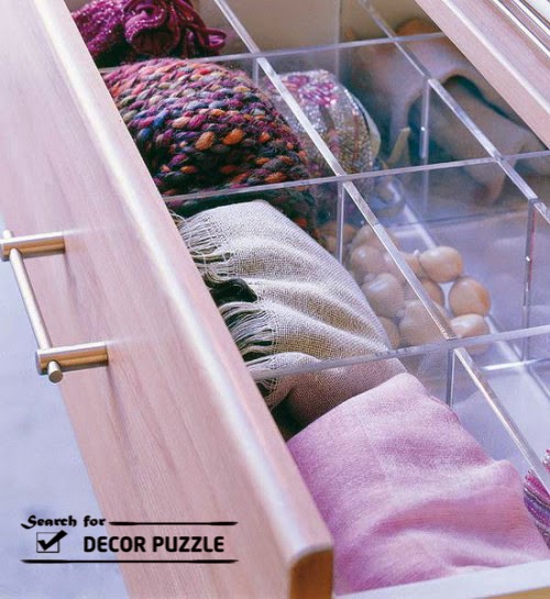 Creative Scarf display and storage ideas, organizer, rack Interior