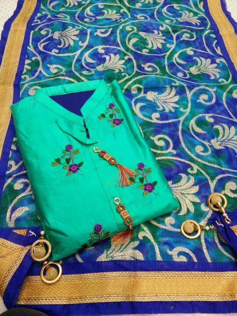 Traditional Printed Pure Cotton Dress Material PSL895 Prices in India- Shopclues- Online 