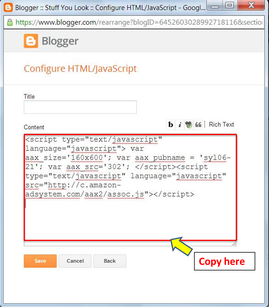 How to put Amazon affiliate Ads in blogger in India Easy Blogger Stuff