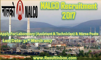 NALCO Recruitment 2017 NALCO Recruitment