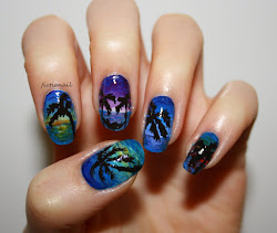 palm tree sunset nail nails sunsets painting allow fantastic such pretty