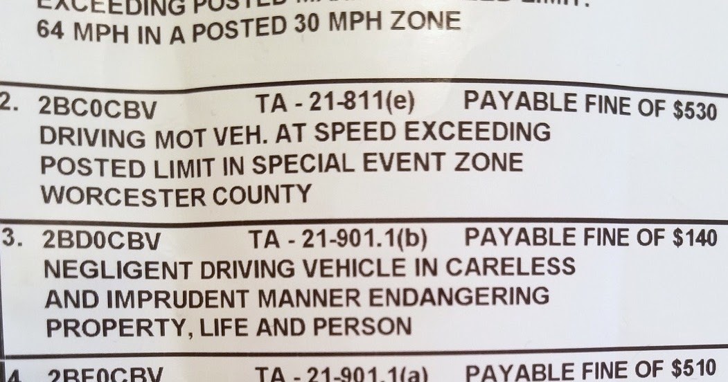 Salisbury News Go Fund Me For An Ocean City Maryland Speeding Ticket