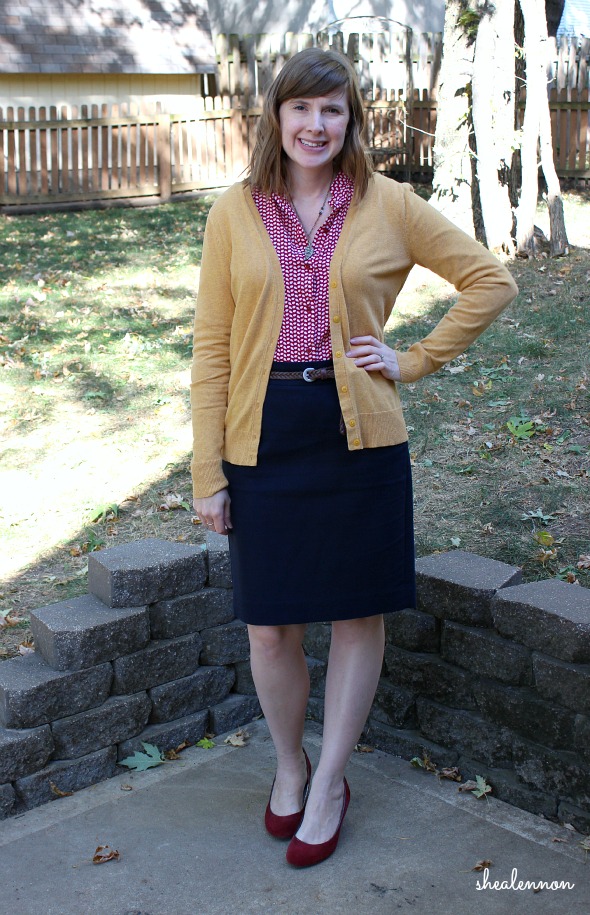 print blouse with pencil skirt for work | www.shealennon.com