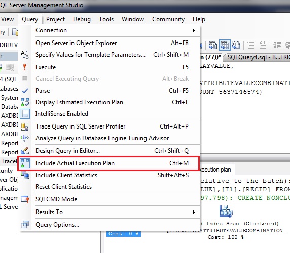 Dynamics AX Cloud: Analyzing SQL execution plans in SQL Server ...