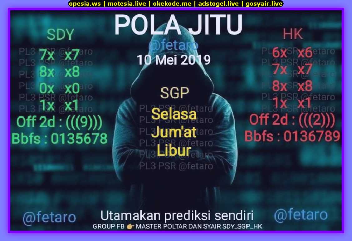 Kode Syair Hk Forum Syair Hk 10 Mei 2019 Okekode