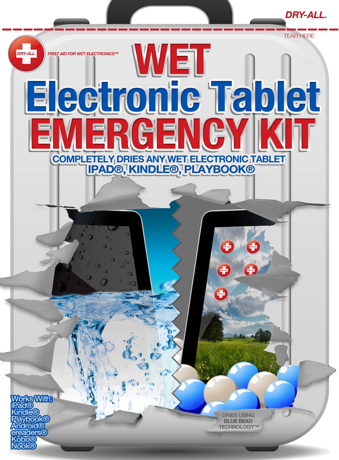 DRYALL Dry a Wet Kindle With the Wet Electronic Tablet Emergency Kit