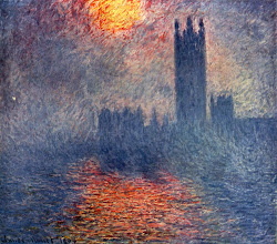 monet claude impressionism water kindergarten paintings painting impressionist sunset paint london drawings canvas artists lillies arts french