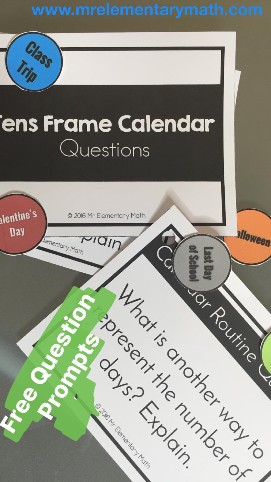 Ten Frame Calendars A New Twist on Calendar Time Mr Elementary Math