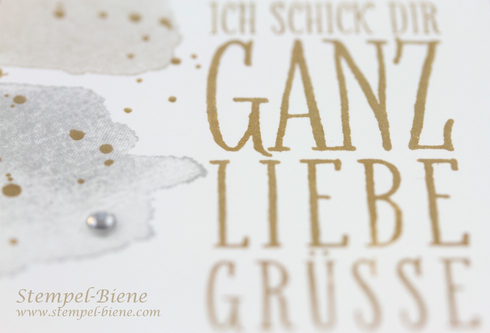 Stempel Biene Grusskarte Mit Stampin Up Happy Watercolor