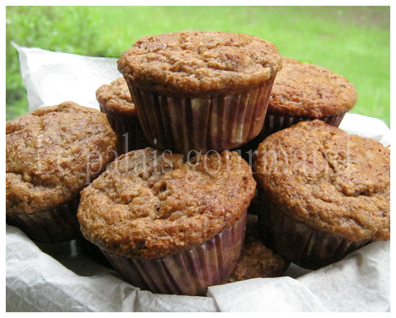 Le palais gourmand Muffins aux bananes...ultra riche en fibres