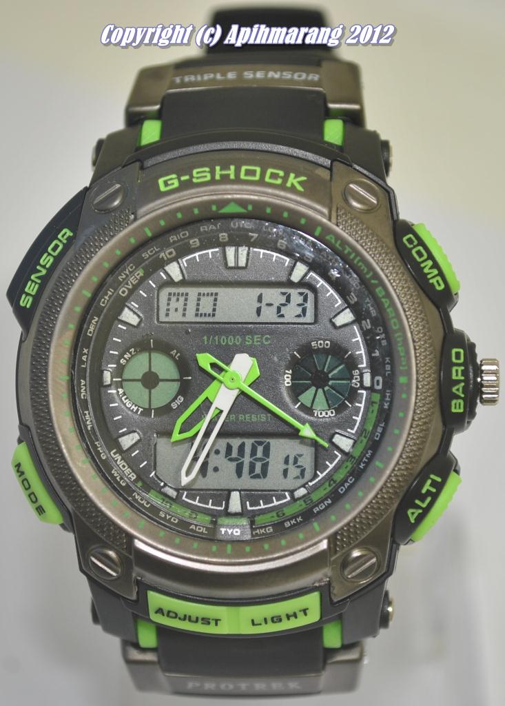 Apihmarang Shop Online (ASO): CASIO G-SHOCK PROTREK GREEN BLACK