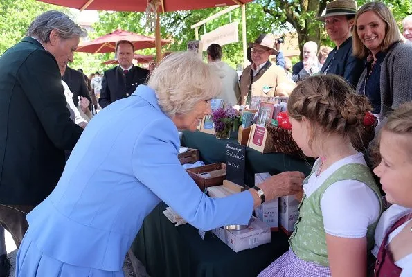 The Prince of Wales and The Duchess of Cornwall visited the Herrmannsdorfer Organic Farm