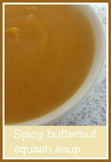 Simple spicy butternut squash soup recipe