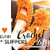 Pompom Slippers / Crochet Pattern