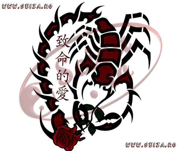 Chinese scorpion tattoo