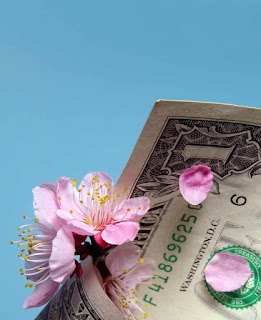 Money and flowers