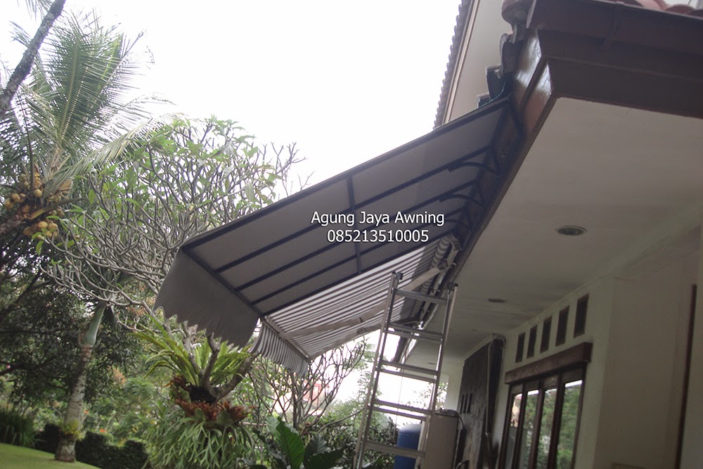 Awning Canopy kain bandung Jasa Tenda Membrane, Canopy sunbrella