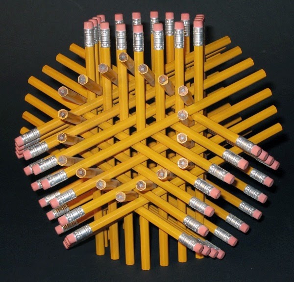 How to Recycle Recycled Used Pencil Art Sculptures