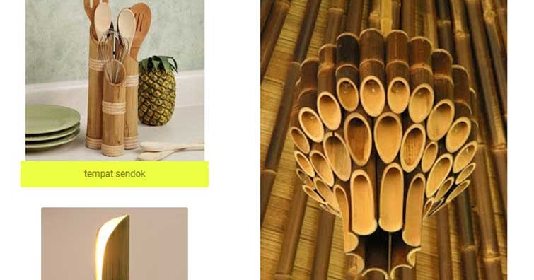 24+ Kerajinan Bambu Unik Mudah, Paling Dicari!