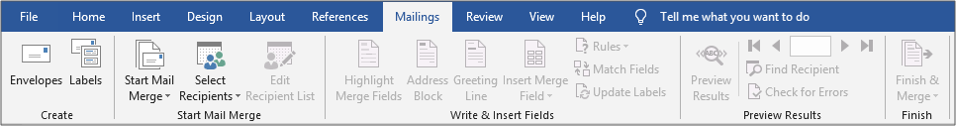 mailings tab excel mailings tab excel