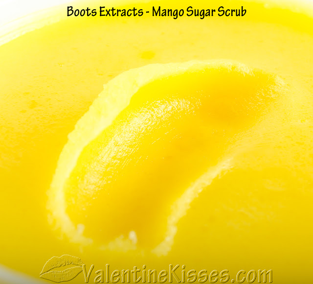 Valentine Kisses Boots Extracts Mango Sugar Scrub & Mango Body Butter pics, swatches, reviews