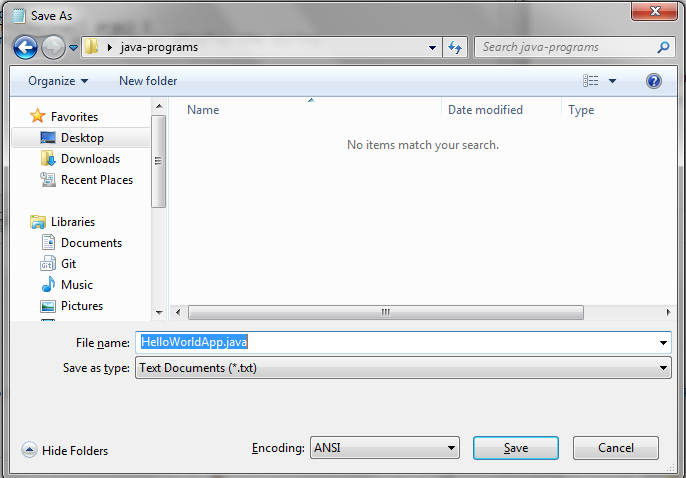 Java First Hello World Program