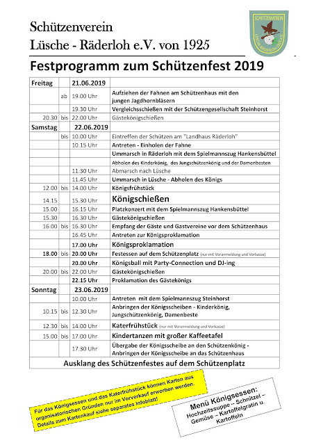 Heideort Steinhorst Niedersachsen Schutzenfest In Lusche Raderloh