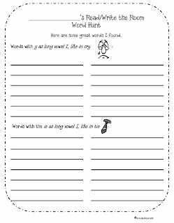 Read/Write the Room Worksheets