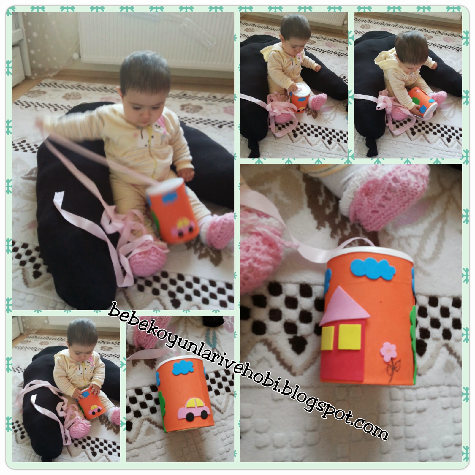 Elifce Bebek Oyunları ve Hobi mama kutusundan oyuncak geri dönüşüm 01