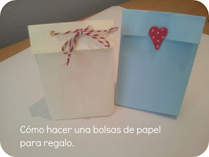 Como hacer bolsas de papel para regalo. Muy facil 
