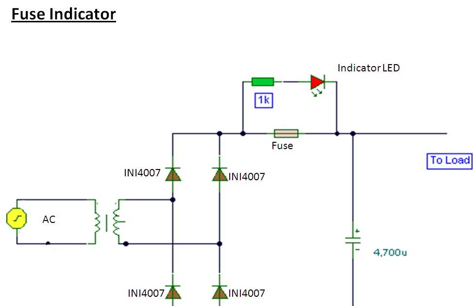 Technical View: Fuse Indicator Circuit