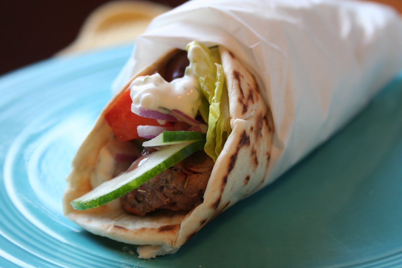 Cheers to Happy Pork Gyros....