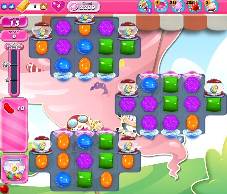 Candy Crush Saga level 2289 Candy Crush Saga level 2289