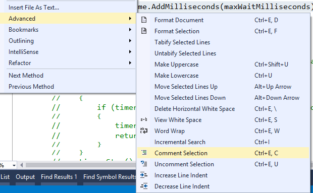 Jeremy Bytes: Visual Studio Shortcuts: Comment Selection / Uncomment  Selection