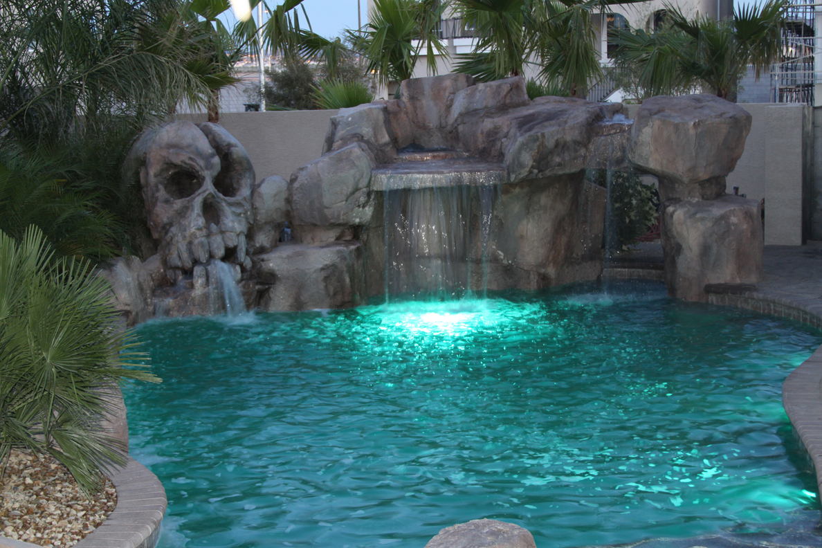 Midnight in the Garden of Evil Skull Waterfall