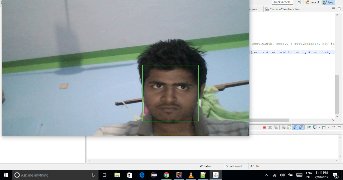 Plate Of Code: Face detection by video processing in Java Using Open CV