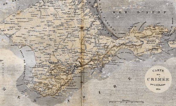 Карта Крыма, 1834