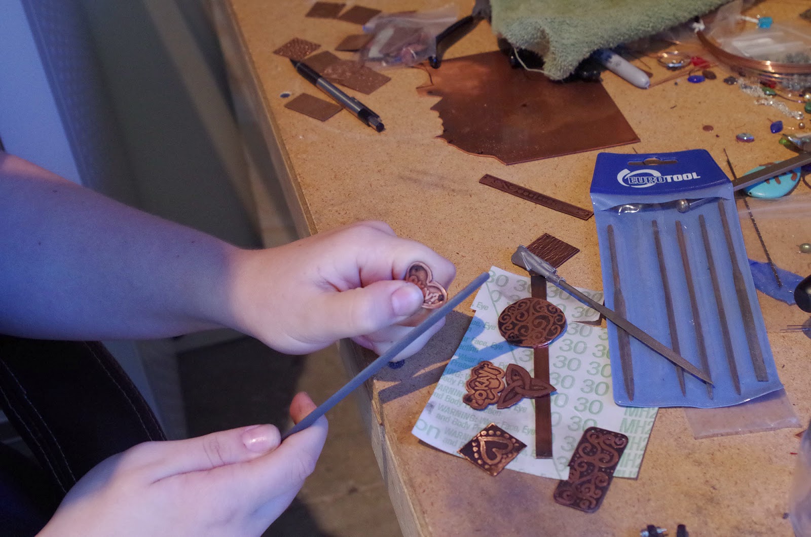The Making of Hand Drawn Copper Jewelry Shealynn's Faerie Shoppe