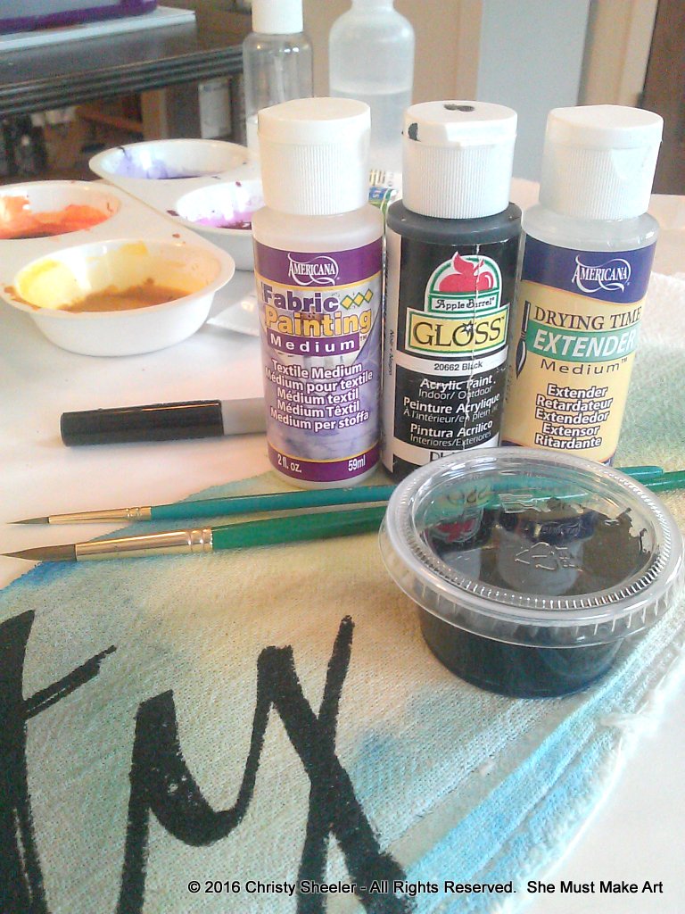 She Must Make Art Watercolor Paint on Fabric 10 Tips To Share