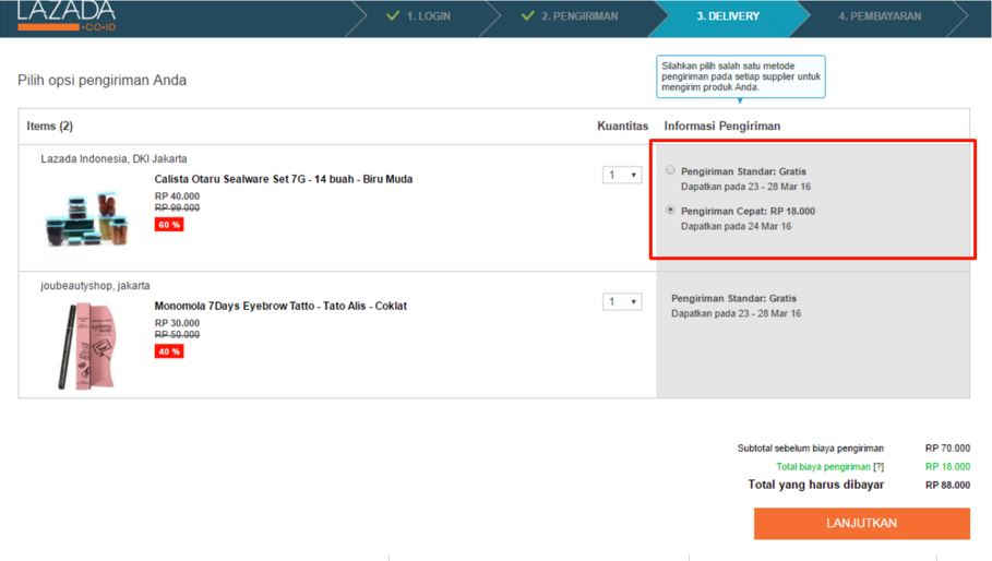 Cara Belanja Di Lazada Dengan Pengiriman Cepat Hanya 1 Hari Oryzaonline Com