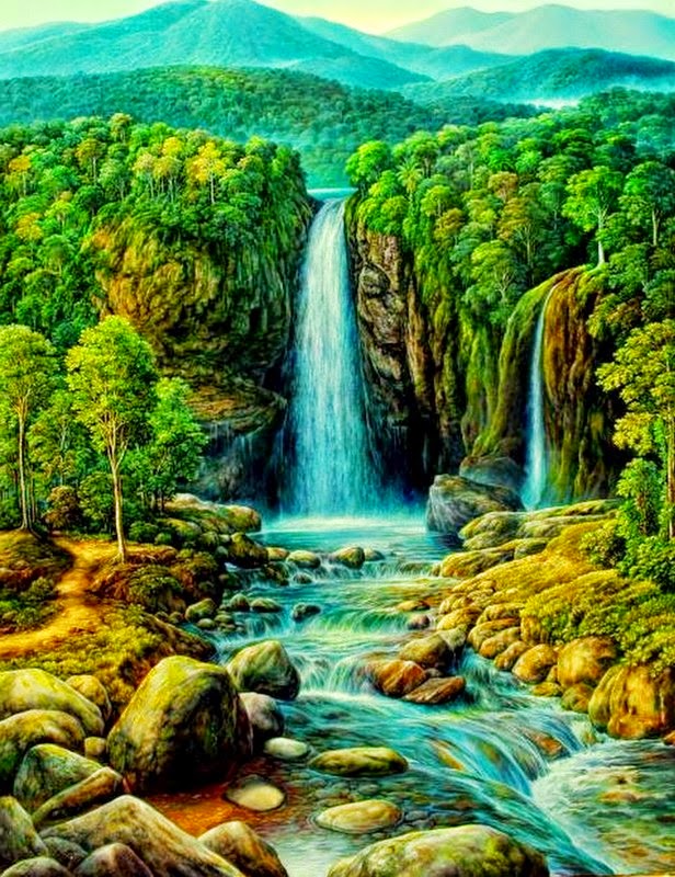 paisajes-naturales-cuadros-realistas pinturas-al-oleo-de-paisajes-naturales